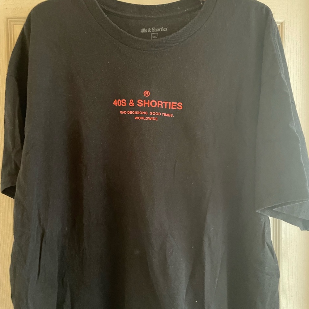 40s & Shorties Black Graphic Tee